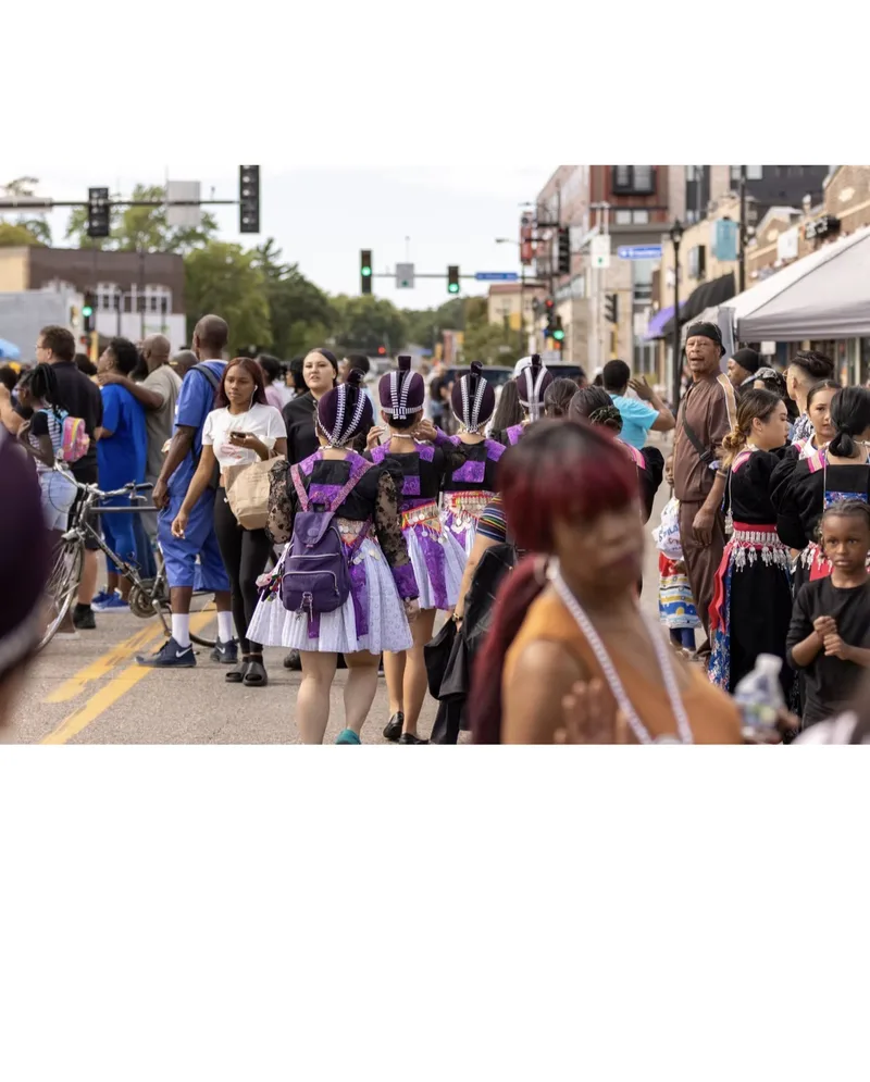 Neighbors and community members at Open Streets West Broadway 2025